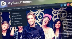 Pop 2 Band Website Color Scheme