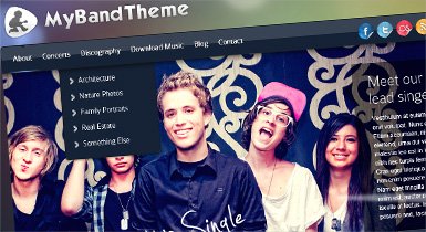 Band Website Design