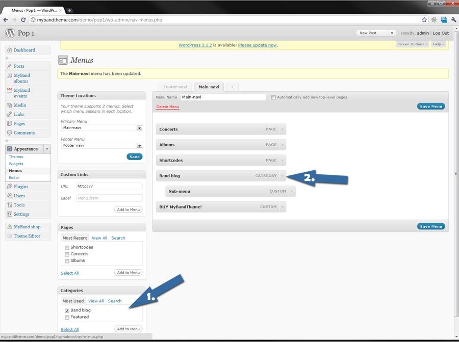 Creating a category menu item in WordPress Creating a category menu item in WordPress